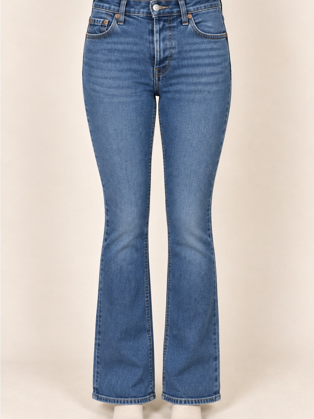 Levi’s Ribcage Bootcut Jeans W28 L33 High Rise Button Fly Medium Wash